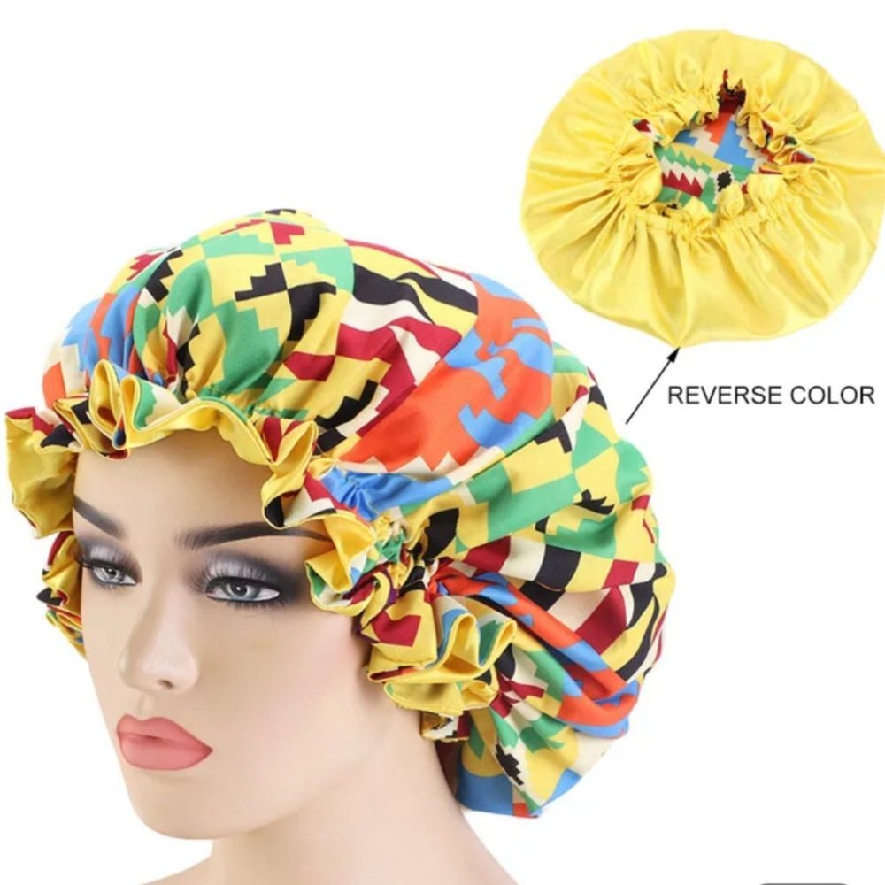 Fashion AnkAra Print Lady Wide Band Night Sleep Bonnet